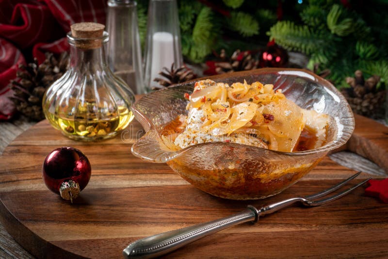 Pieces of Herring in Olive Oil Stock Image Image of appetizer, tomato