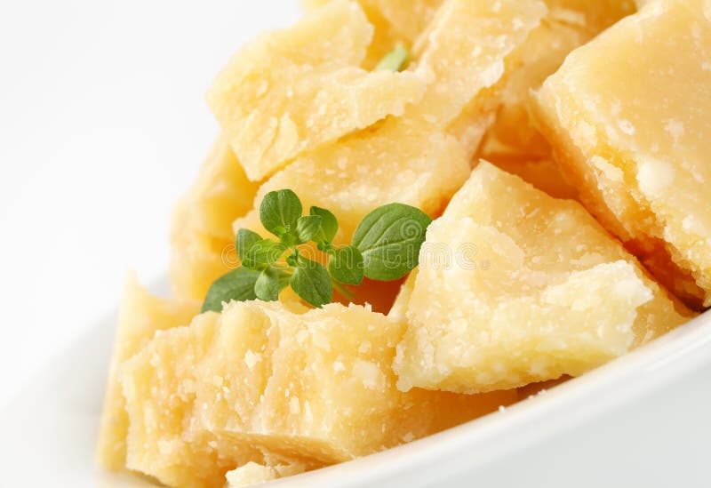 Pieces of Parmesan cheese stock image. Image of studio 94052025