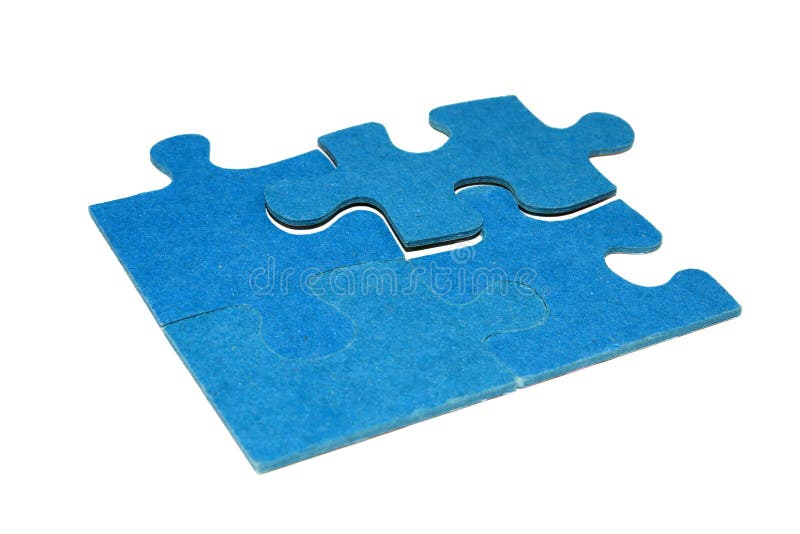 Pieces of a puzzle 4 stock image
