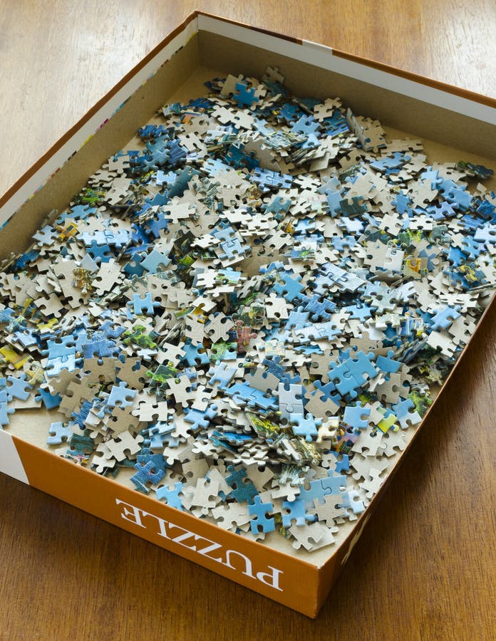 Pieces of puzzle royalty free stock photo