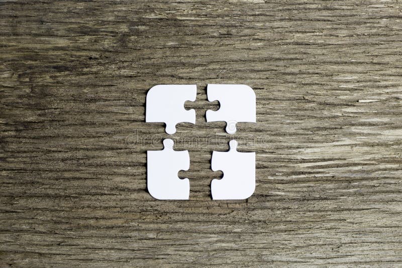 4 Pieces of a Puzzle Do Not Fit Together Causing a Difficult Problem To
