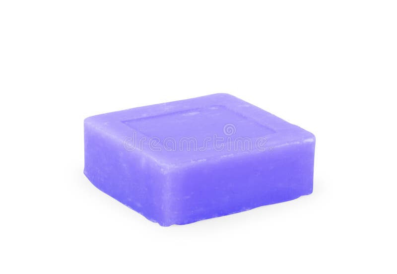 Pieces of soap isolated on white background stock image