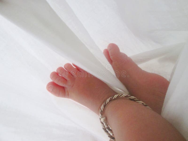 Piede del bambino fotografie stock Piede del bambino fotografie stock