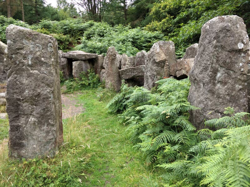 Piedras Derechas Del Templo Del ` S Del Druida, Masham, Yorkshire