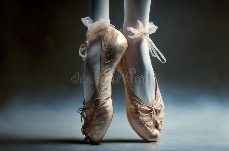 Pieds De Ballerine Dansant Dans La Chaussure De Ballet Photo stock - Image  du accomplissement, couleur: 266122118