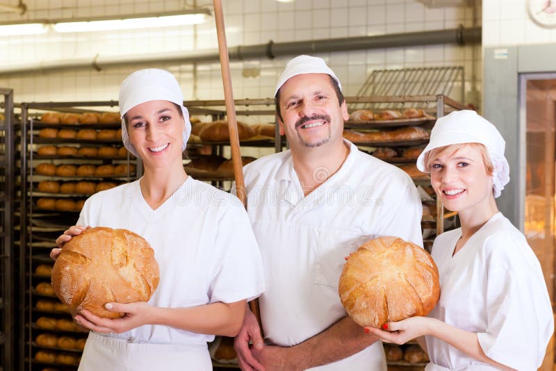 piekarniana piekarnia drużyna obrazy stock piekarniana piekarnia drużyna obrazy stock