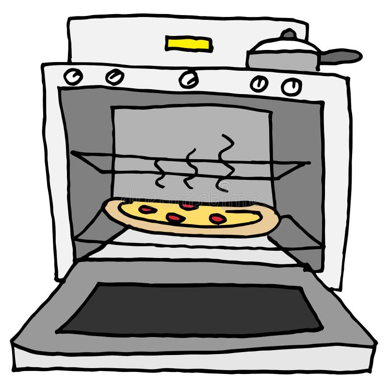 Piekarnik piec pizza royalty ilustracja Piekarnik piec pizza royalty ilustracja