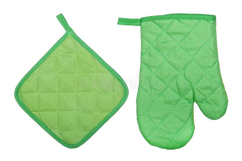 Piekarnika potholder i rękawiczka zdjęcie royalty free Piekarnika potholder i rękawiczka zdjęcie royalty free