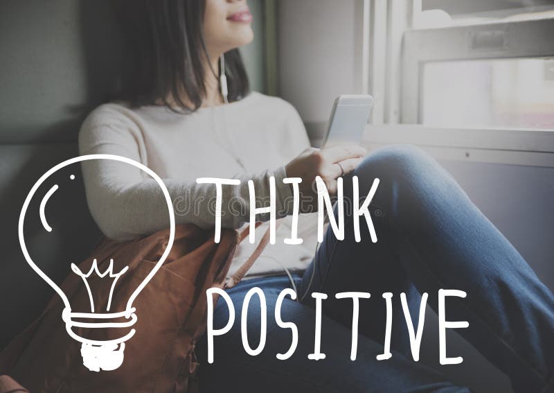Piense que el optimismo de la actitud positiva inspira concepto foto de archivo Piense que el optimismo de la actitud positiva inspira concepto foto de archivo