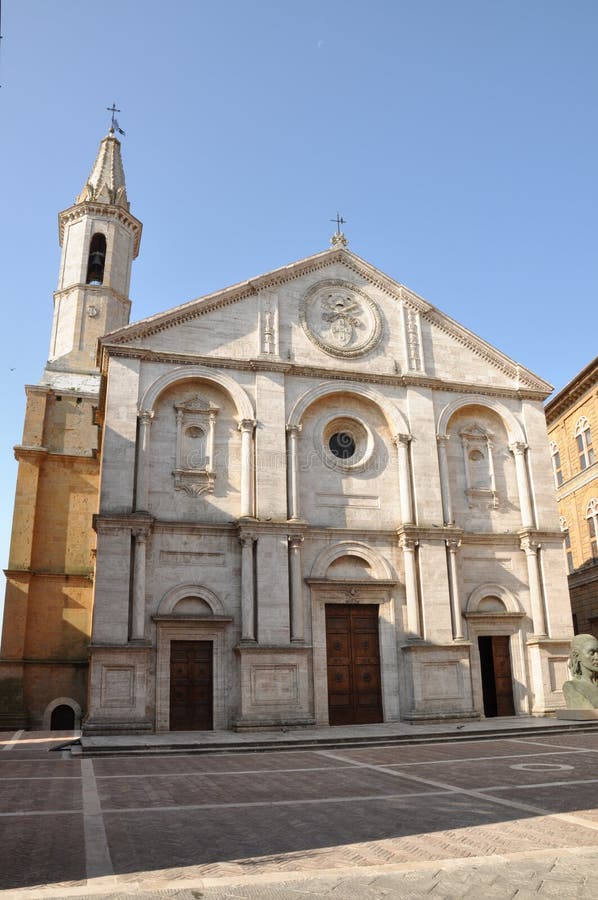 Pienza Duomo, Tuscany stock image. Image of city, italian - 58203885