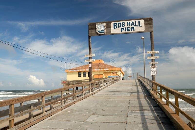 Bob Hall pier on Padre Island, Southern Texas USA. Bob Hall pier on Padre Island, Southern Texas USA