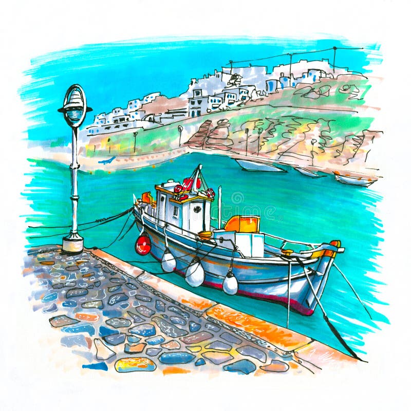 Fishing Harbour Stock Illustrations – 1,029 Fishing Harbour Stock