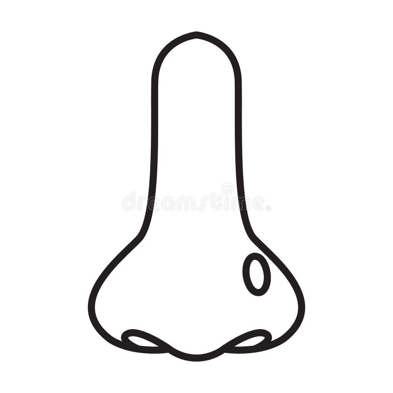 pic Nose Vector Black And White dreamstime com