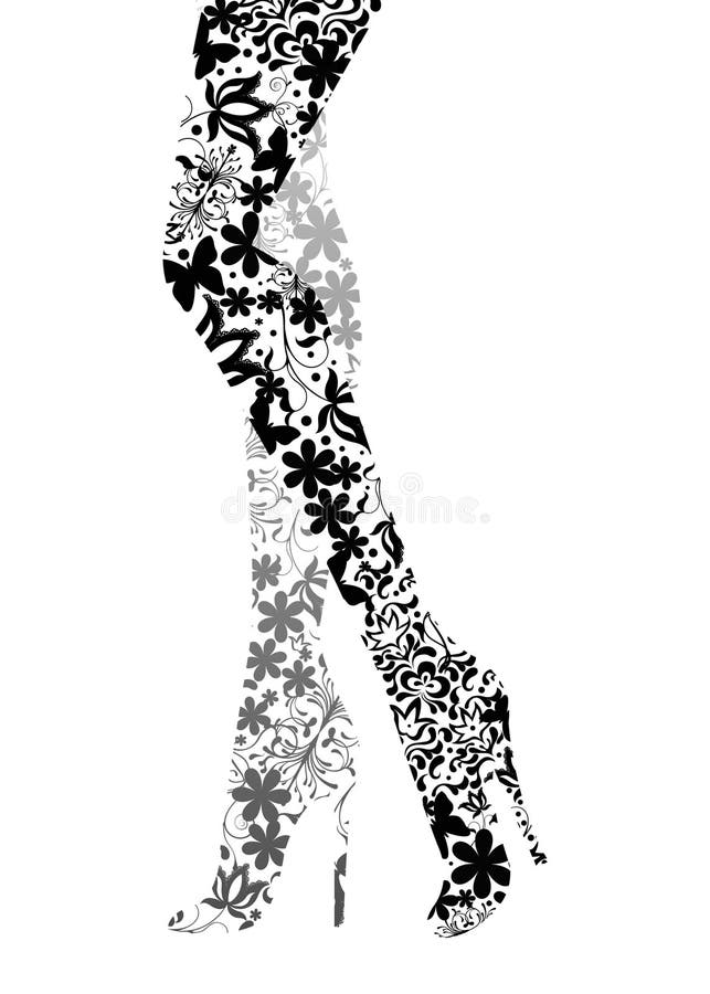 Piernas de la manera del encanto libre illustration Piernas de la manera del encanto libre illustration