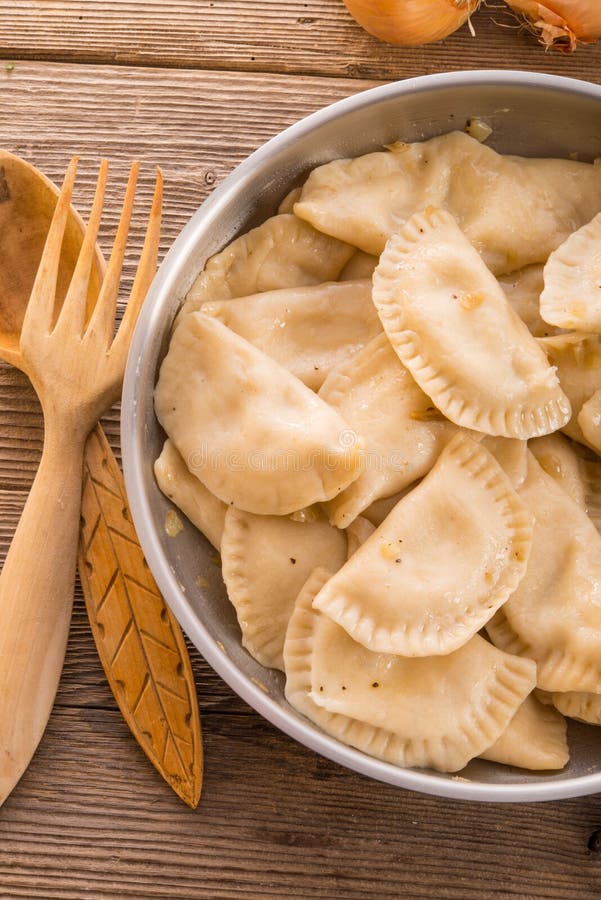 Pierogi.Polish Teller stockfotos Pierogi.Polish Teller stockfotos