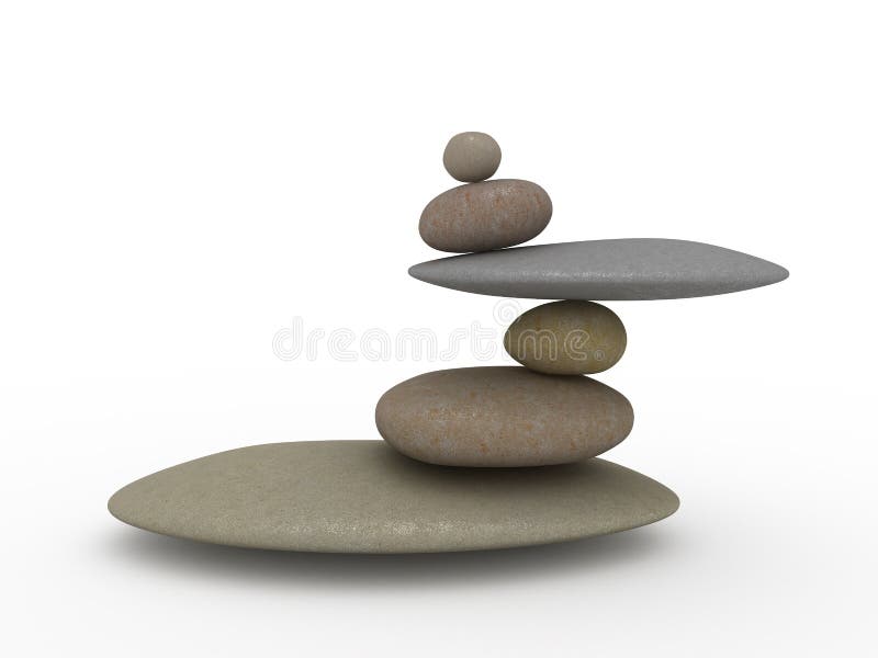 Pierres de équilibrage illustration stock Pierres de équilibrage illustration stock