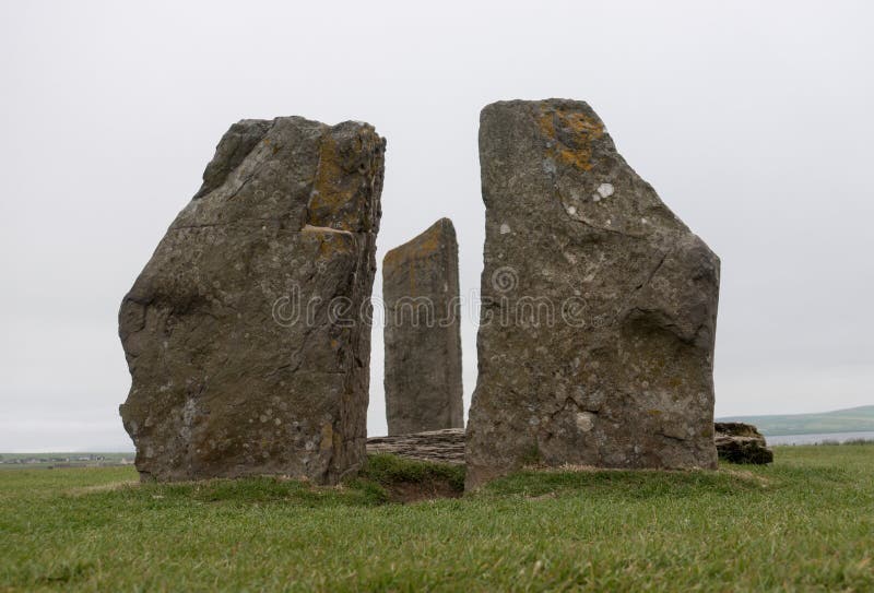 Pierres debout de Stenness, Ecosse images libres de droits Pierres debout de Stenness, Ecosse images libres de droits