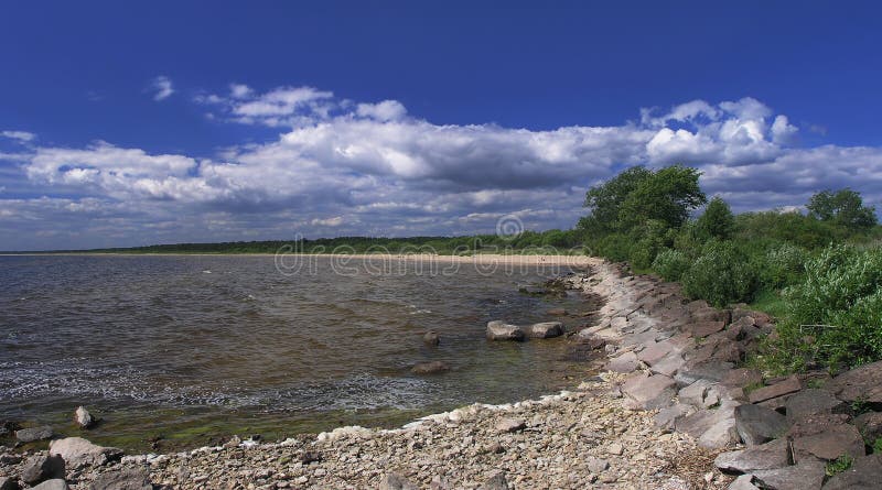 Pierreux lakeshore photographie stock libre de droits Pierreux lakeshore photographie stock libre de droits