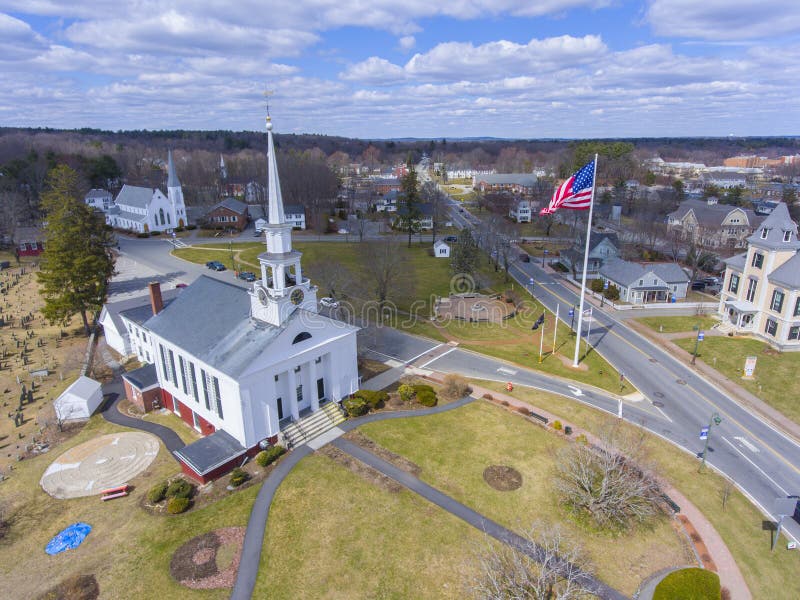 Pierwszy Parish Unitariański Kościół, Chelmsford, MA, Stany Zjednoczone Ameryki