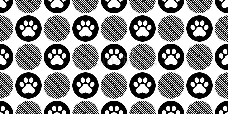 Pies paw bez szwu — pole z wektorem śladu po śladach polki dot. francuskiego karykatury buldoga — pojedynczy, powtarzalny, powtar ilustracja wektor