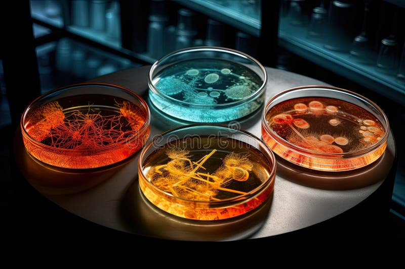 Pietanze Petri in laboratorio royalty illustrazione gratis