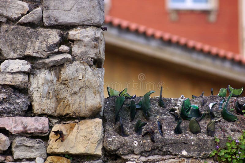 Pietra e vetro fotografie stock