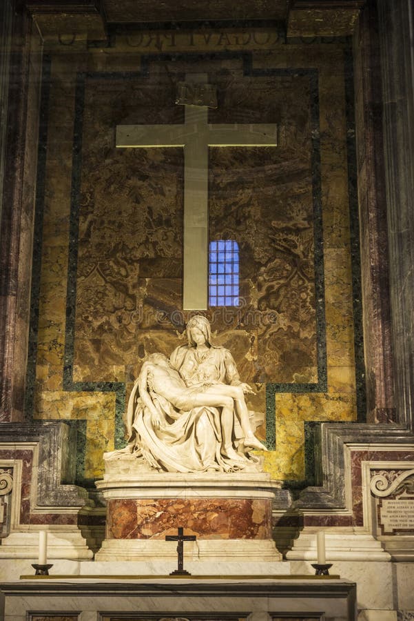 The Piety of the Vatican or Pieta in the Papal basilica of Saint