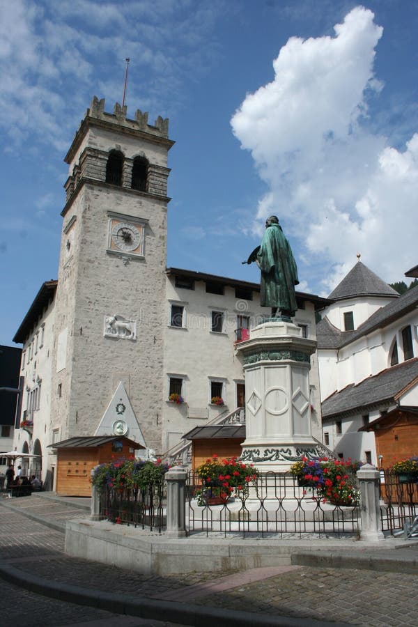 Pieve di Cadore, Italy stock image. Image of landmark - 16140813