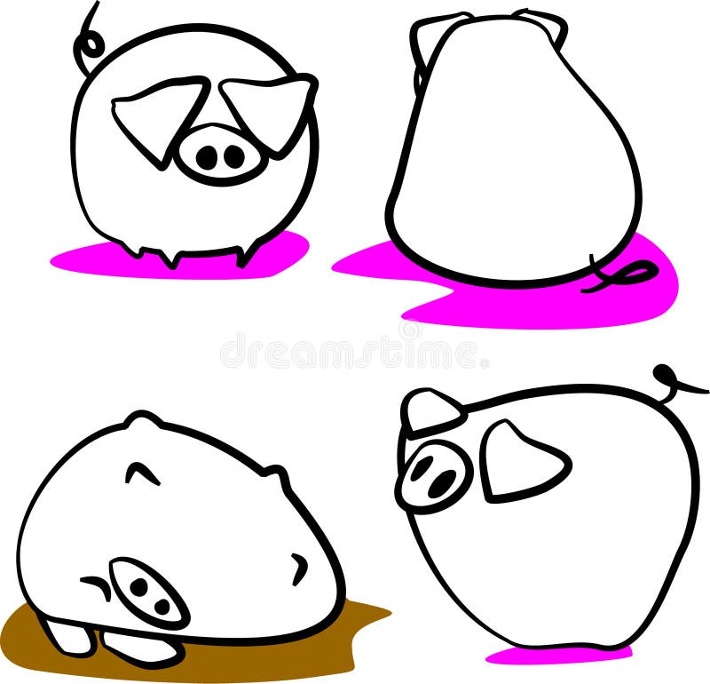 Pig royalty free illustration