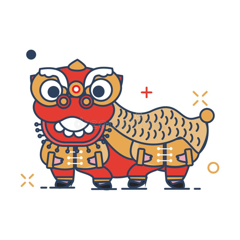 Pig Chinese New Year 2019 Icon | Barongsai Icon - with Outline Filled Style