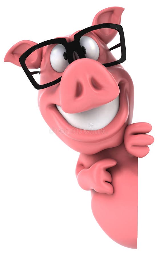 Pig And Glasses Royalty Free Stock Photos - Image: 32849228