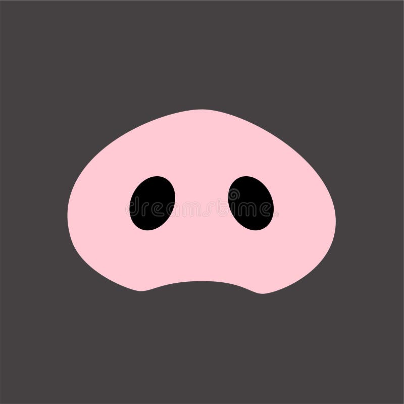 A pig nose vector icon stock vector. Illustration of calendar 293351279