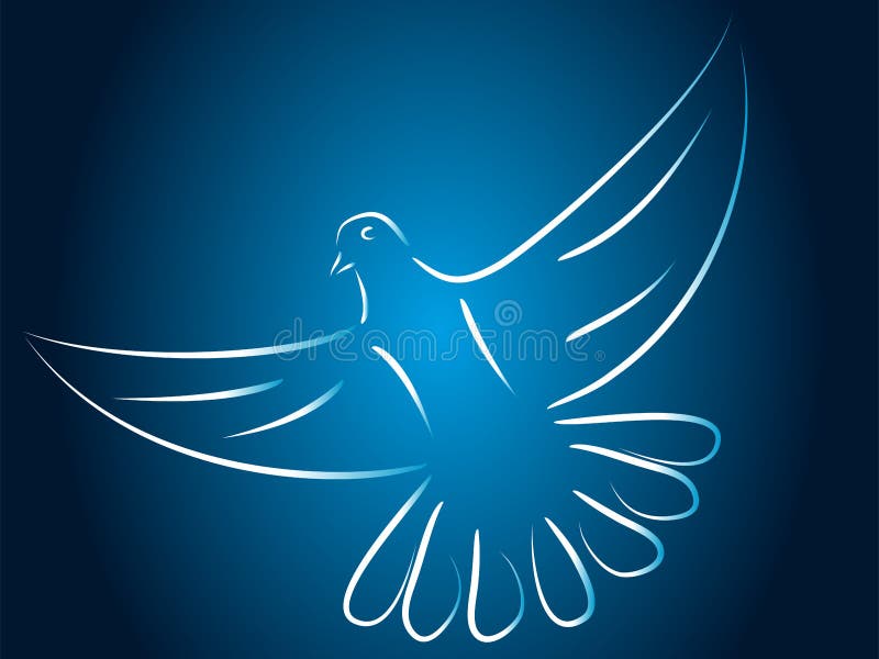 Pigeon En Vol Pigeon Dans Le Noir Oiseau Logo En Vol De Pigeon Et D Oiseau Illustration De Vecteur Illustration Du Logo Amour