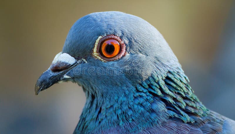 Pigeon eyes. Pigeon (Columba livia) eyes royalty free illustration