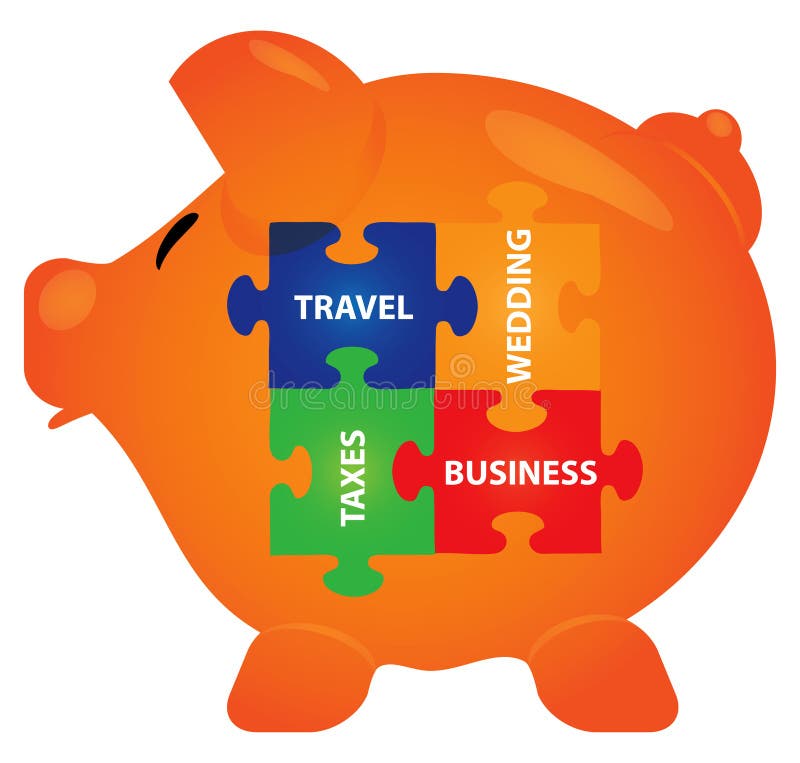 Piggy bank stock vector. Illustration of currency, path 25621095