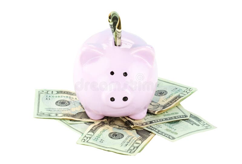 Piggy Bank and Cash