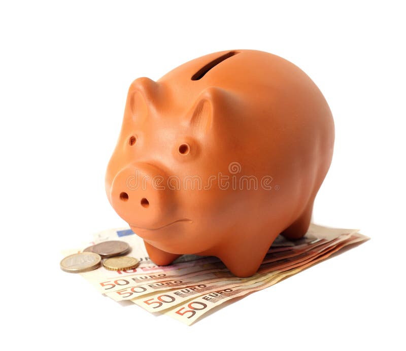 Pequeno cerdo Banco euro.