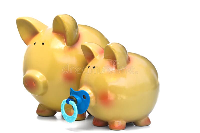 PIGGY BANK FAMILY stock photo. Image of economy, abstract - 47853798