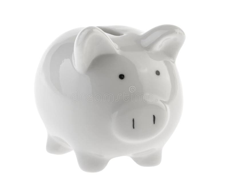 Piggy bank isolated without shadow
