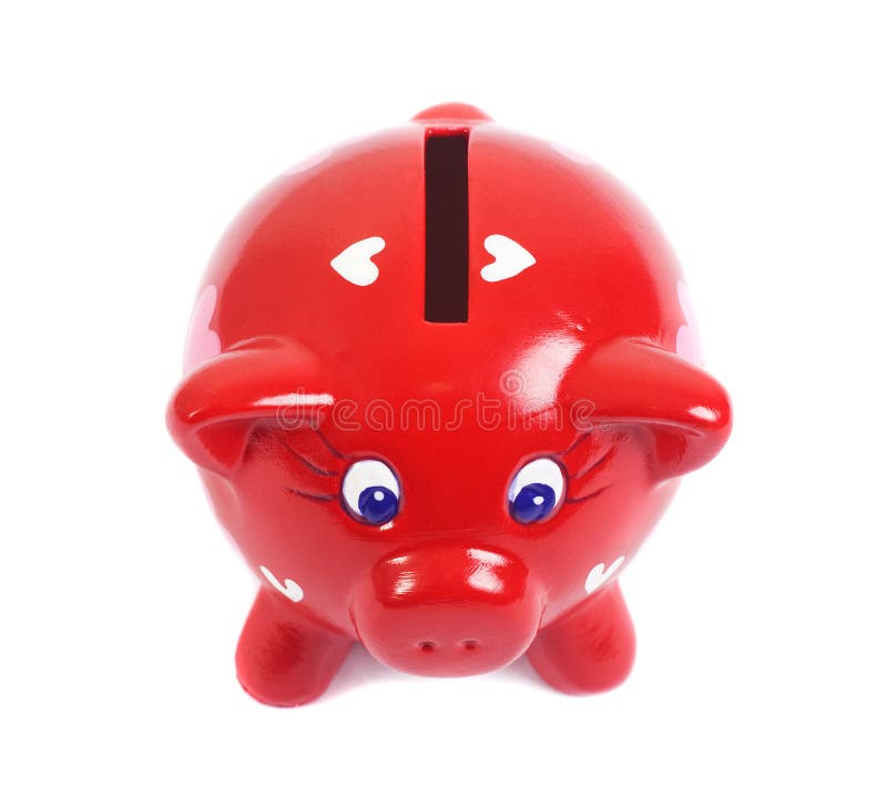 Piggy bank in love stock photo. Image of moneybox, shaped 12912520