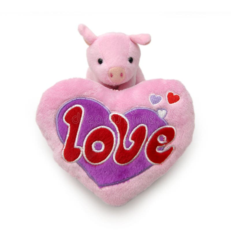Piggy with big heart
