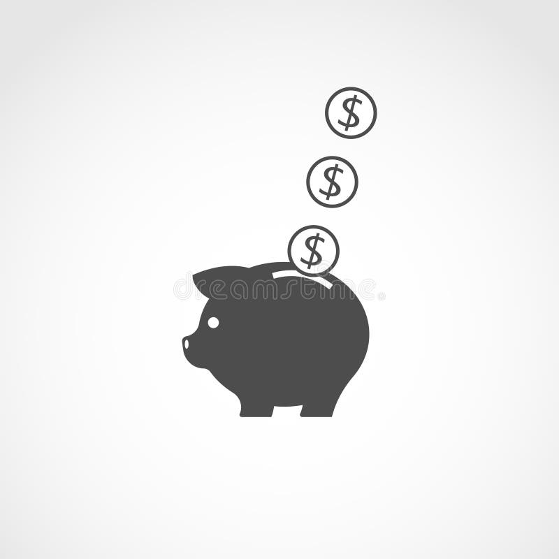 piggy gruppsymbol diagram piggy sättande sparande för grupppengar vektor illustrationer piggy gruppsymbol diagram piggy sättande sparande för grupppengar vektor illustrationer