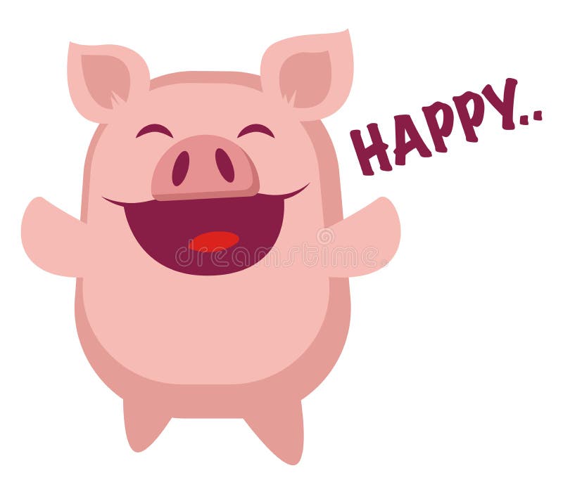Happily Pig Stock Illustrations – 58 Happily Pig Stock