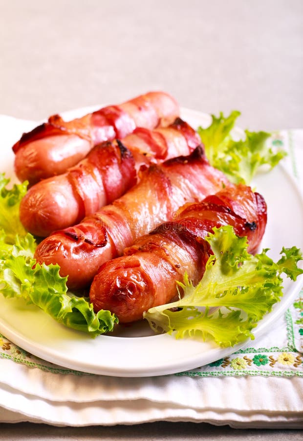 Pigs in blankets stock photo. Image of appetizer, bacon 89679130