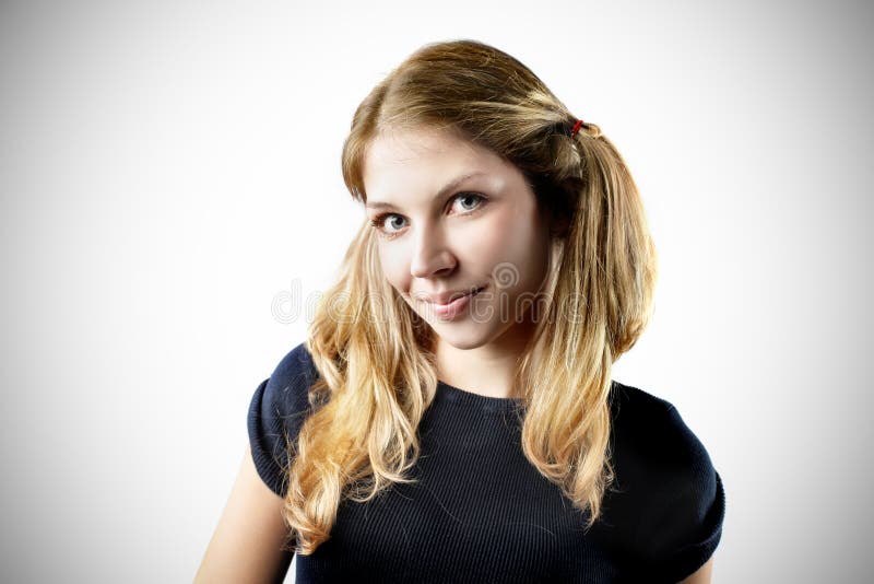 Pigtails stock photo. Image of hairstyle, funny, female 23085596