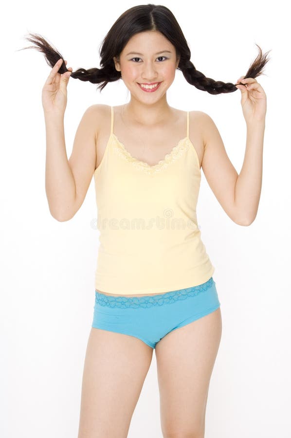 Pigtails stock photo