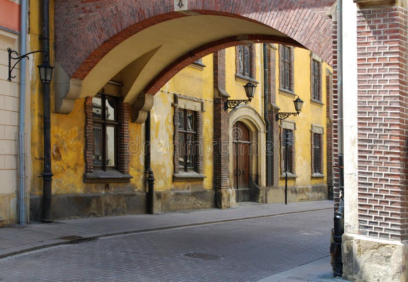 Pijarska Street in the old city in Cracow