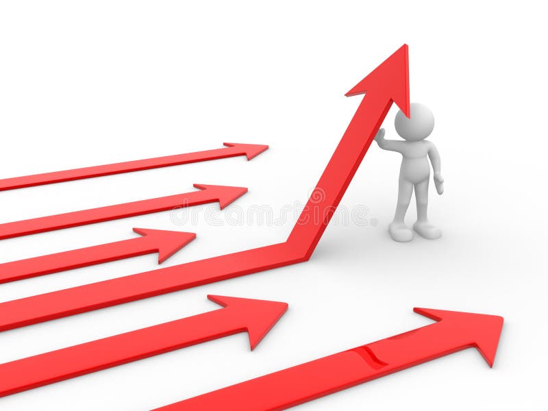 Pijl stock illustratie