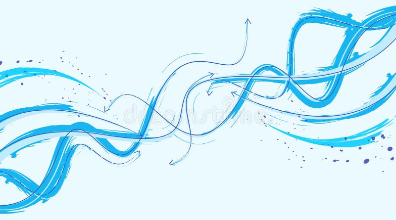 Pijlen in beweging abstracte achtergrond vector illustratie