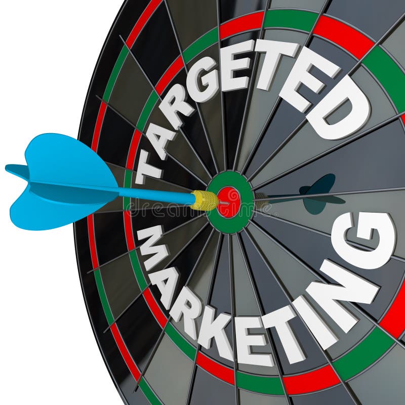 Pijltje en Dartboard Gerichte Marketing royalty-vrije illustratie Pijltje en Dartboard Gerichte Marketing royalty-vrije illustratie